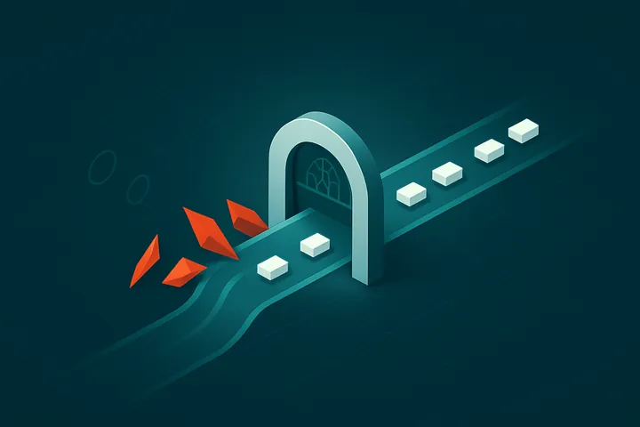 Inline Mode — A deployment where a security device sits directly in the traffic path