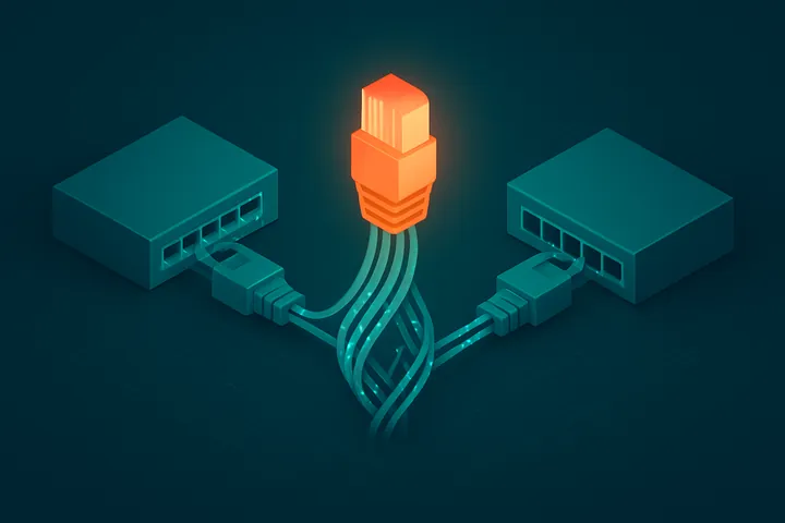 Port Channel — A logical link bundling multiple physical Ethernet ports into one, increasing bandwidth and redundancy